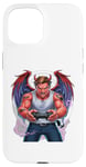 iPhone 15 Battle Scarred Devil Angel Unleashed Power Tee. Case