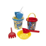 Superman & Batman 4pc Bucket & Spade Beach Set any colour