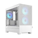 Fractal Design Pop Mini Air RGB White MicroATX Tempered Glass PC Case - FD-C-POR1M-01