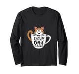 Funny Orange Cat Coffee Mug Cat Lover Long Sleeve T-Shirt