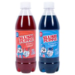 SLUSH PUPPiE Zero Sugar 2 pack Syrups – Blue Raspberry & Strawberry – 500ml