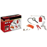 Kit d'accessoires air comprimé - MECAFER - 8 pièces - Gonflage et soufflage