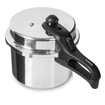 Tower T80213 Hi Dome Aluminium Pressure Cooker, 6L, Silver