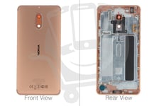 Genuine Nokia 6 TA-1021 Dual Sim Copper Rear / Battery Cover - 20PLEMW0016