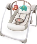 Ingenuity Soothe 'n Delight 6-Speed Compact Portable Baby Swing with Music and -