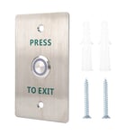 Dc12~24V Metal Door Open Release Press To Exit Button Switch Led For Access Cont