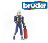 Bruder Toys 60100 Fireman Fgure with acessories Helmet Radio Fire Extinguisher