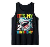 Baby Cute Shark Birthday Boy Girl 2 Year Old - Two Two Tank Top