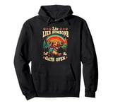 Live Like Someone Left Gate Open Dachshund Dog Pet Owner Pullover Hoodie