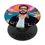 Cool Aspire Pop, Pink Beach Wild Spirit Illustration graphique PopSockets PopGrip Adhésif