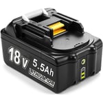 5500mAh BL1860B 18V batterie de rechange Li-ion pour Makita Compatible avec Makita 18volts batterie avec indicateur led BL1860 BL1850B BL1840B