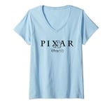 Disney 100 and Pixar’s Monsters Inc Doodle Years of Wonder T-Shirt avec Col en V