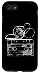 Coque pour iPhone SE (2020) / 7 / 8 Love Retro Mixtape 80's Blank Cassette Tape Shirt Cadeaux