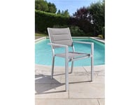 Fauteuil De Jardin Ibiza Empilable En Aluminium