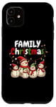 iPhone 11 Family Christmas 2024 Cute Festive Holiday Memories Artwork Case