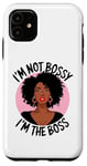 Coque pour iPhone 11 Femme noire impertinente Melanine Poppin African Queen Lady Boss