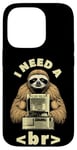 Coque pour iPhone 14 Pro I Need A Break Computer Code Programmation humoristique Paresseux