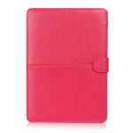 Apple MacBook Pro 15.4 Pouce Housse, SATURCASE PU Cuir Folio Magnétique Bouton Fermeture Protecteur Sleeve Coque Housse Étui Pour Apple MacBook Pro 15.4 Pouce (Rose)