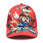 Super Mario Bros Cartoon Baseball Cap Barn Trucker Hat Barn Andas Justerbar Snapback Caps Födelsedagspresent Red A