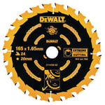 DEWALT DT10300-QZ Circular Saw Blade 165 x 20mm x 24T Corded Extreme Framing