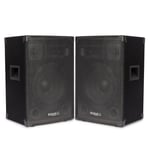 Paire d'enceinte passive - Ibiza Sound DISCO10B - Sonorisation DJ - TRAPEZOIDALE 10"/25cm 2x400W 3 VOIES BassReflex