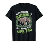 My Favorite Animal GPS Tag Tracking Animals T-Shirt