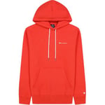 Champion American Classics Legacy Men Hoodie Korallrød Small Herre