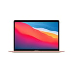 MacBook Air 13-tommer Apple M1 med 8-kjerners CPU, 7-kjerners GPU / 8 GB / 256 GB SSD / Gull - Amerikansk-engelsk