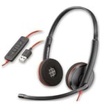 HP Headphones C3220 Black Red