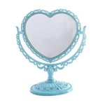 Desktop Makeup Mirror Nordic Style Mirror BLUE HEART HEART Blue Heart-Heart