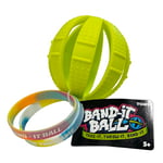 TOMY Band-it Ball - 3-in-1 Ball Toy, Use the Bands to Transform Round Ball into a Rugby Ball Shape, or a Disc Shape - Indoor and Outdoor Kids Toys for +5 Year Olds - Ball Toys for Boys and Girls