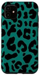 iPhone 11 Green Leopard Cheetah Print Phone Case Cute Animal For Women Case