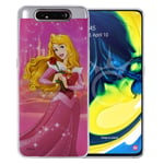 Ariel #01 Disney-omslag för Samsung Galaxy A80 - Rosa