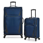 U.S. Traveler Aviron Bay Valise Extensible Souple avec roulettes pivotantes, Bleu Marine, 30-inch, Aviron Bay Valise Extensible Souple avec roulettes pivotantes