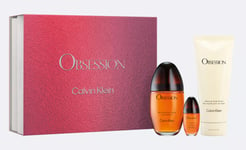 Calvin Klein Obsession 100ml EDP Spray & 15ml EDP Spray & 200ml Body Lotion -SET