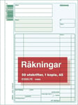 Blankett räkning med kopia A5 50 blad