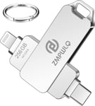 Apple Mfi 256Go Clé-Usb-Iphone Clé-Usb-Lightning-Et-Usb-C Clé-Usb-Ipad Clef-Usb-Iphone Flash-Drive-Iphone Clé-Usb-Lightning Et Type-C Photo-Stick Pendrive-Stockage-Externe-Pour-Iphone/Ipad/A[Q2472]