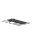 HP - notebook replacement keyboard - Swedish/Finnish - with top cover - Bærbar tastatur - til udskiftning - Svensk/finsk