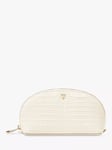 Aspinal of London Small Croc Effect Leather Makeup Bag