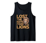 Lost The Keys Found The Lions Funny Zookeeper Tank Top