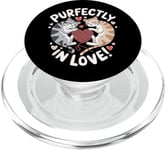 Purrfectly in Love Adorable Cat Couple Love Valentine's Day PopSockets PopGrip for MagSafe