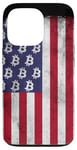 iPhone 13 Pro BTC Bitcoin American Flag distressed Crypto Revolution Case