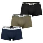 Boss Mens 3 Pack Power Boxer Shorts Green/Black/Black S