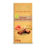 Lindt Classic Recipe Vegan Caramel Sea Salt Chocolate Bar 100g(Pack Of 3)