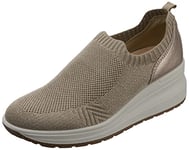 ENVAL SOFT D.Ronda Enval, Chaussure Bateau Femme, T.Flyknit6 Recy/Taup, 39 EU