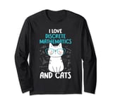 I Love Math and Cats - Funny Discrete Mathematics Long Sleeve T-Shirt