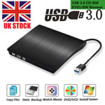 Usb 3.0 External Dvd Rw Drive Cd Dvd Rewriter Burner Reader For Mac Laptop Pc