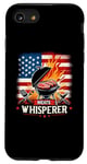 Coque pour iPhone SE (2020) / 7 / 8 Meats Whisperer Barbecue avec drapeau américain