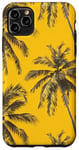 Coque pour iPhone 11 Pro Max Jaune Vintage Motif Palmier Tropical Paradise Decor