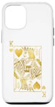 Coque pour iPhone 12/12 Pro Cartes de poker Lucky Knight King of Hearts Game Casino